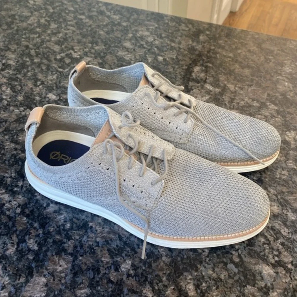 Men's Cole HAAN‎ Gray Knit Oxford Shoe 10M     83